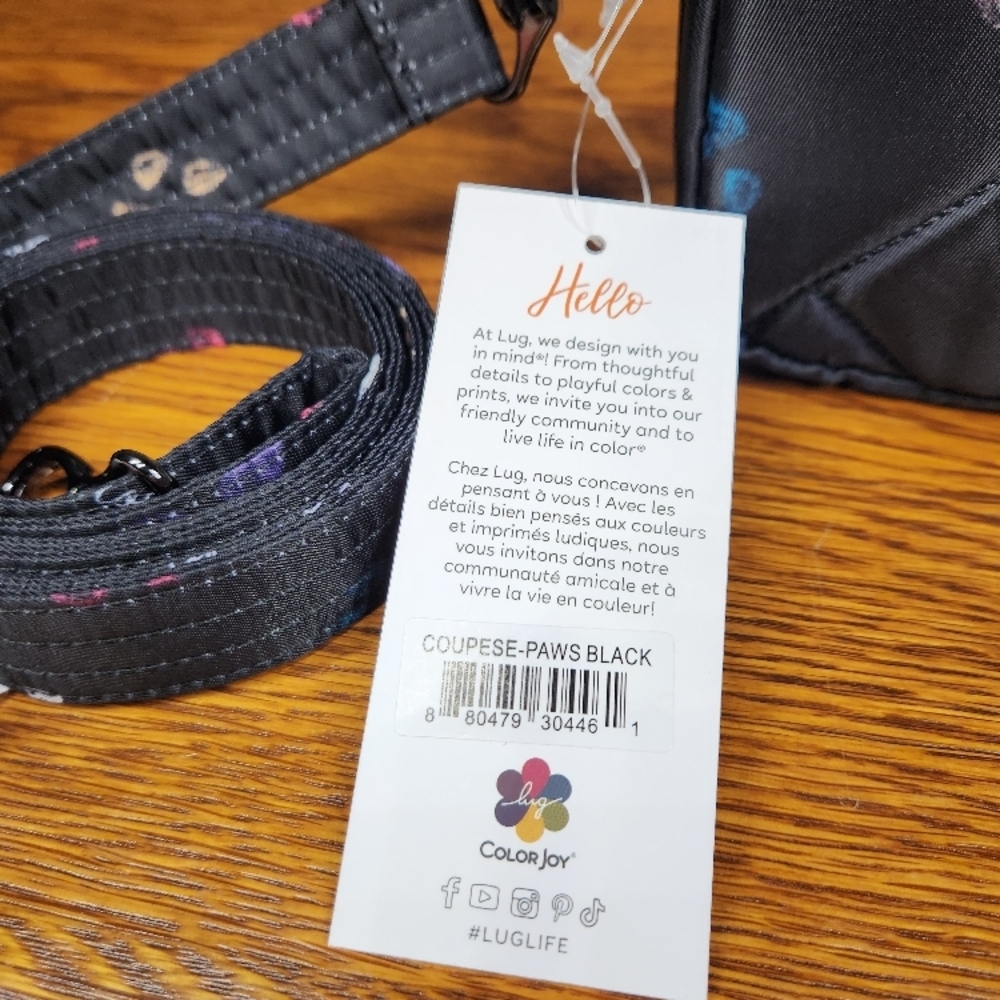 Lug Coupe SE Convertible Crossbody Bag Paws - Picture 2 of 8